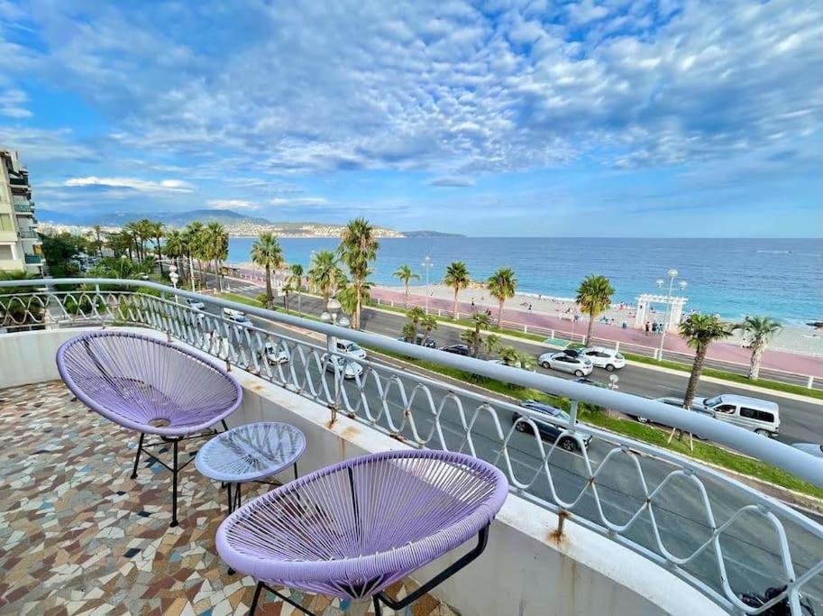Beach Front, Superbe Appartement Pour 4 Personnes Nice Luaran gambar