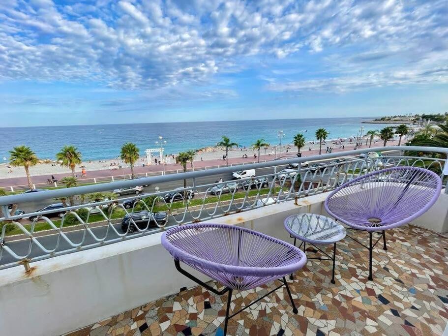 Beach Front, Superbe Appartement Pour 4 Personnes Nice Luaran gambar