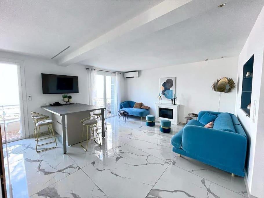 Beach Front, Superbe Appartement Pour 4 Personnes Nice Luaran gambar
